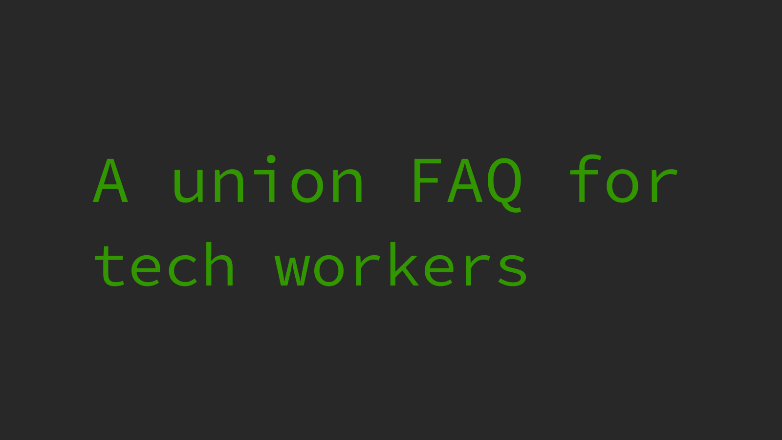 Unite London Digital & Tech branch | Frequently Asked Questions